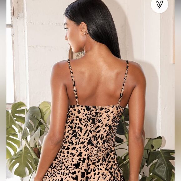 Lulu’s She’s Feisty Leopard Print Mini Dress - Picture 2 of 14